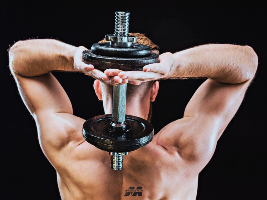 DUMBBELL FRENCH PRESS