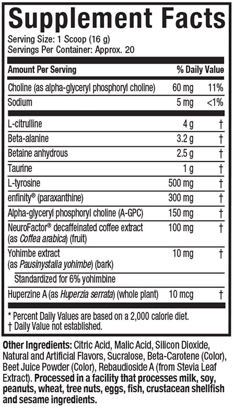 Supplement Facts: EuphoriQ - Boogieman Punch