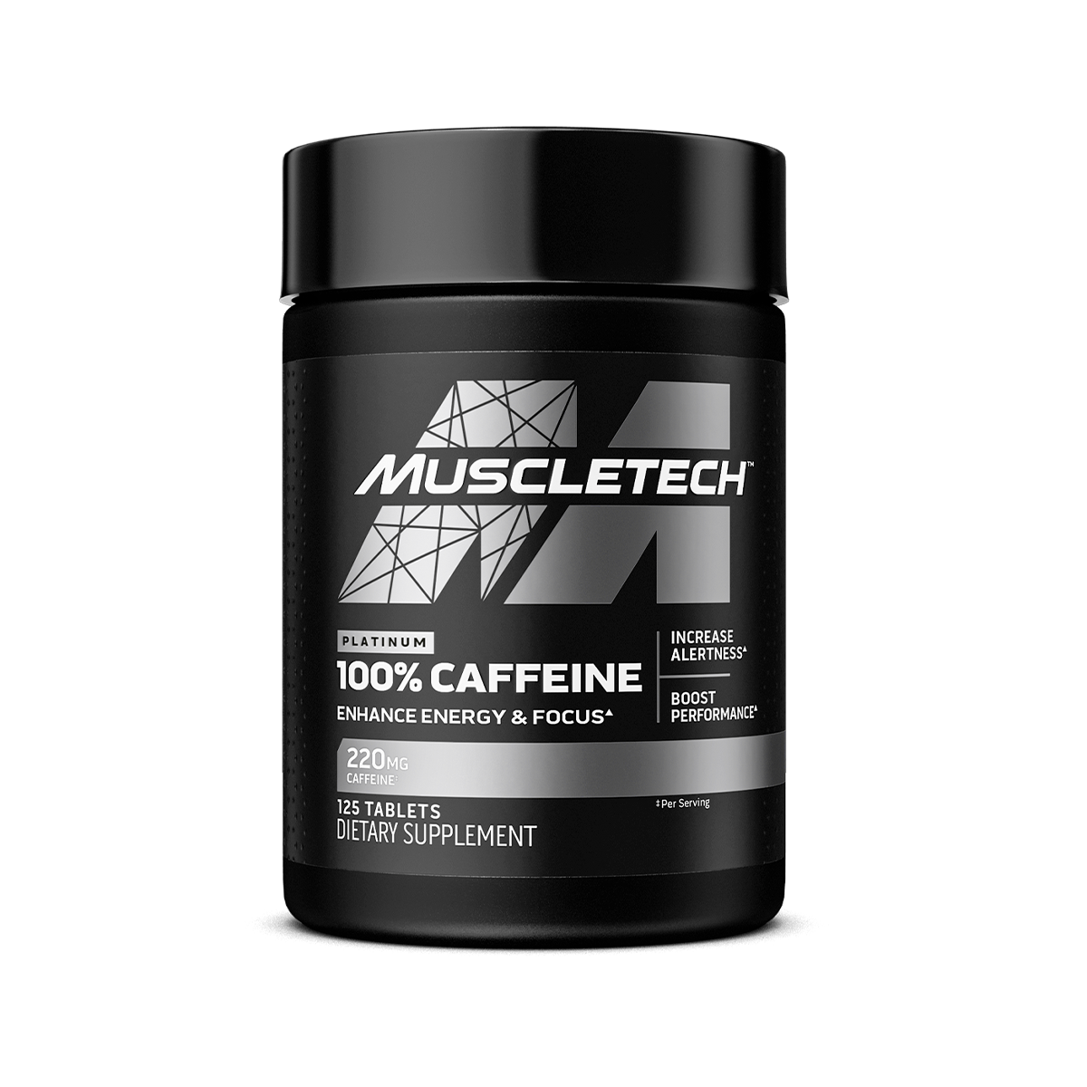 100 Caffeine Pills for PreWorkout Focus & Energy MuscleTech