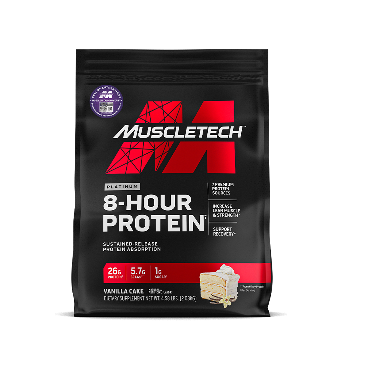 muscletech 8 hour protein vanilla