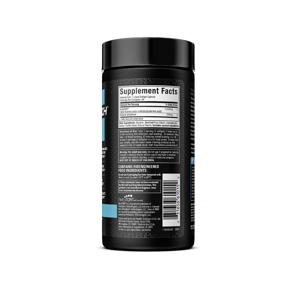 clear muscle HMB free acid - Supplement facts 